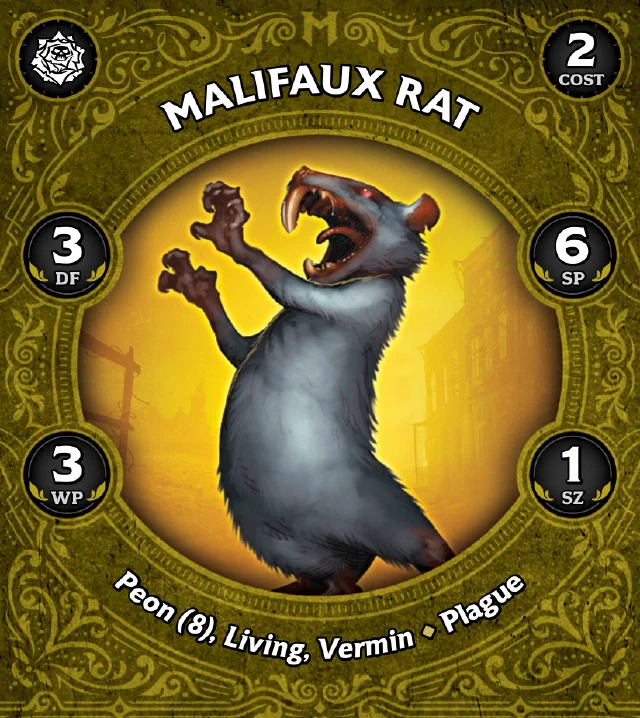 Malifaux Rat A front