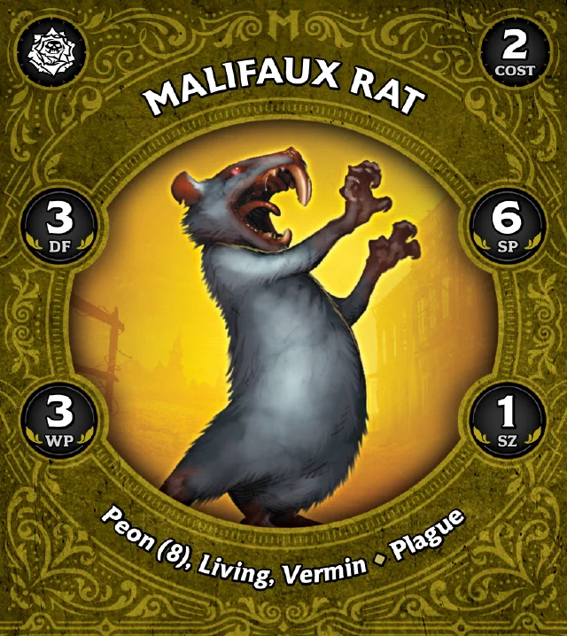 Malifaux Rat E front