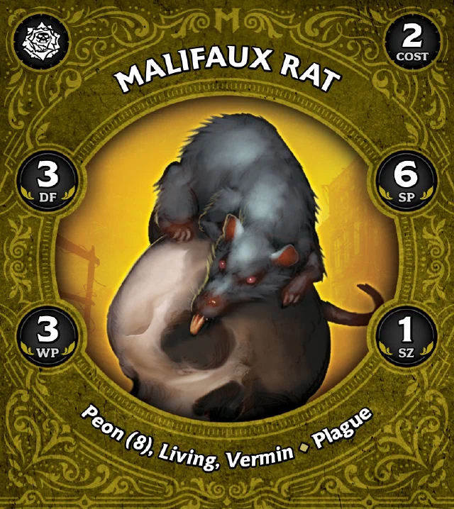 Malifaux Rat F front