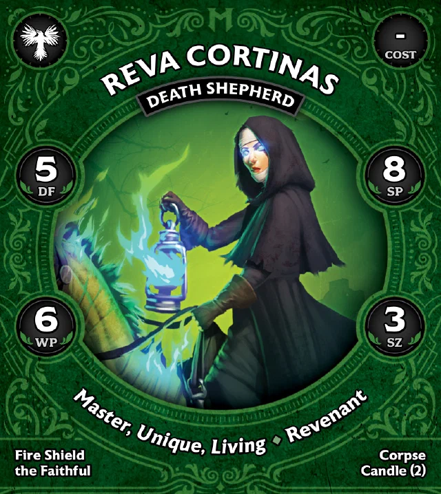 Reva Cortinas, Death Shepherd front