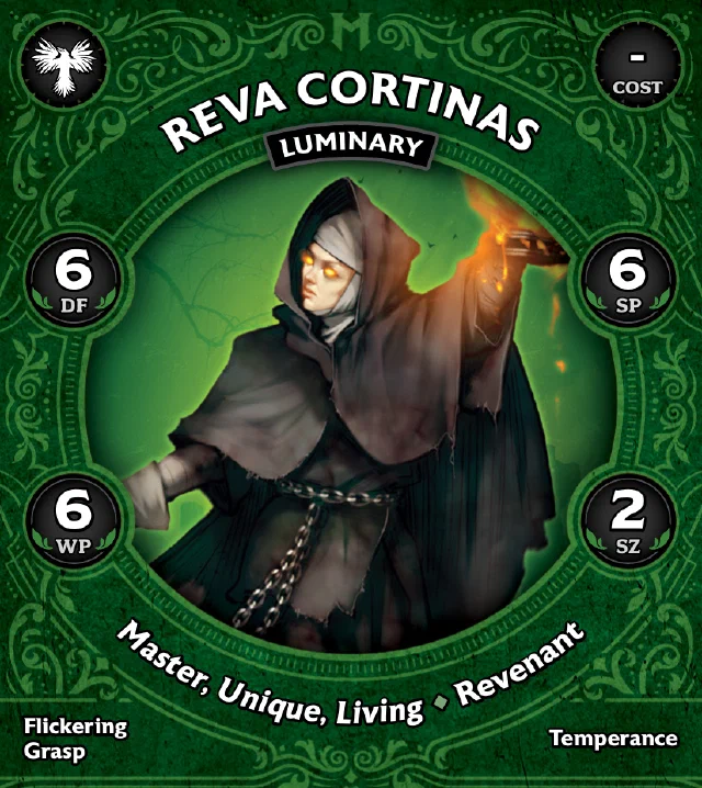 Reva Cortinas, Luminary front