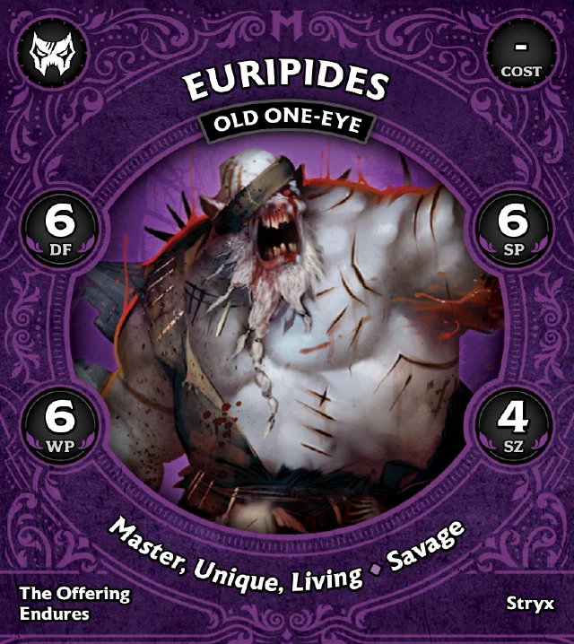 Euripides, Old One Eye front
