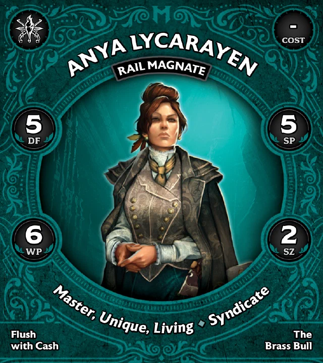 Anya Lycarayen, Rail Magnate front