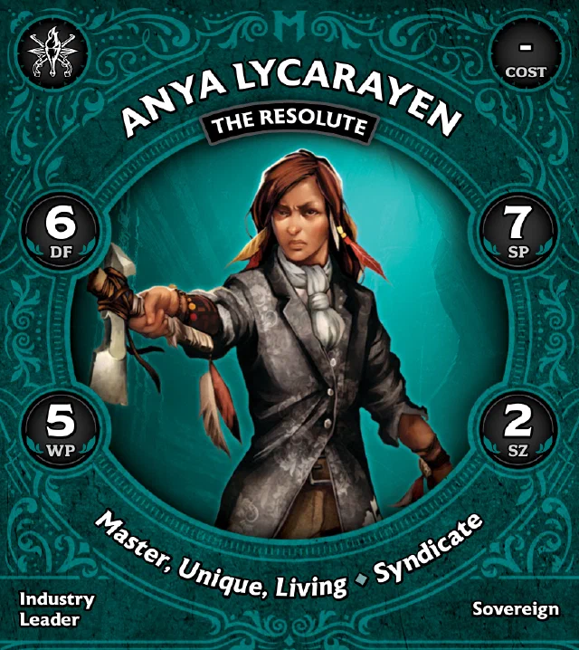 Anya Lycarayen, the Resolute front
