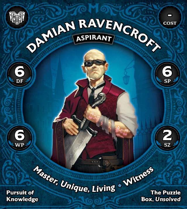 Damian Ravencroft, Aspirant front