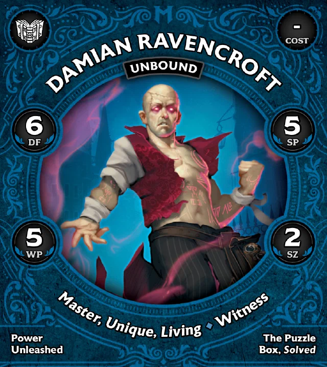 Damian Ravencroft, Unbound front