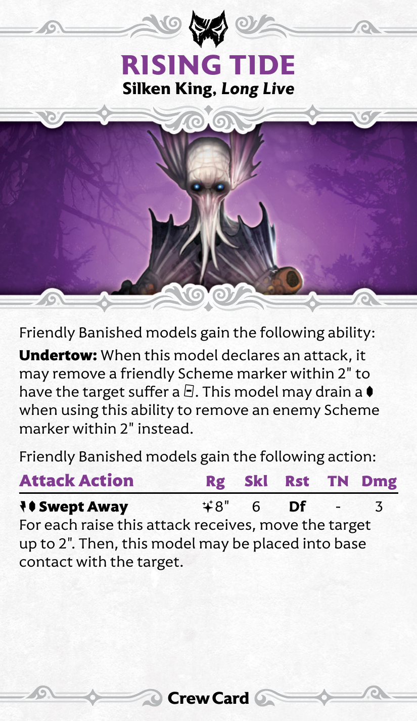 M4E_Crew_Banished_Silken_King_Long_Live front