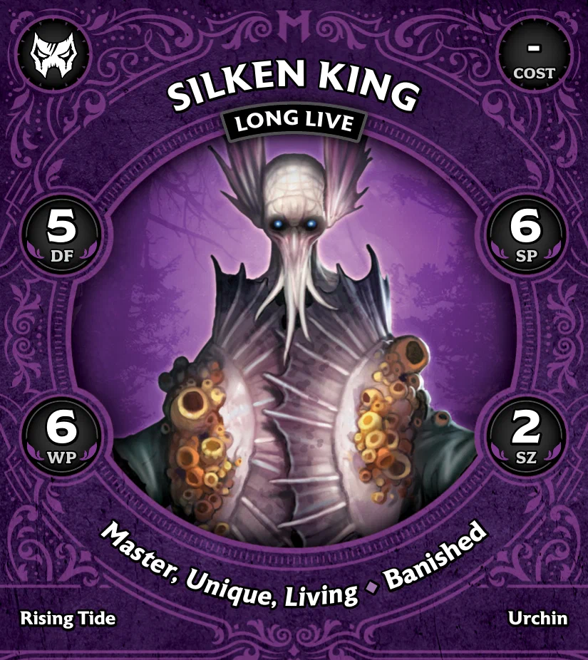 M4E_Stat_Banished_Silken_King_Long_Live front
