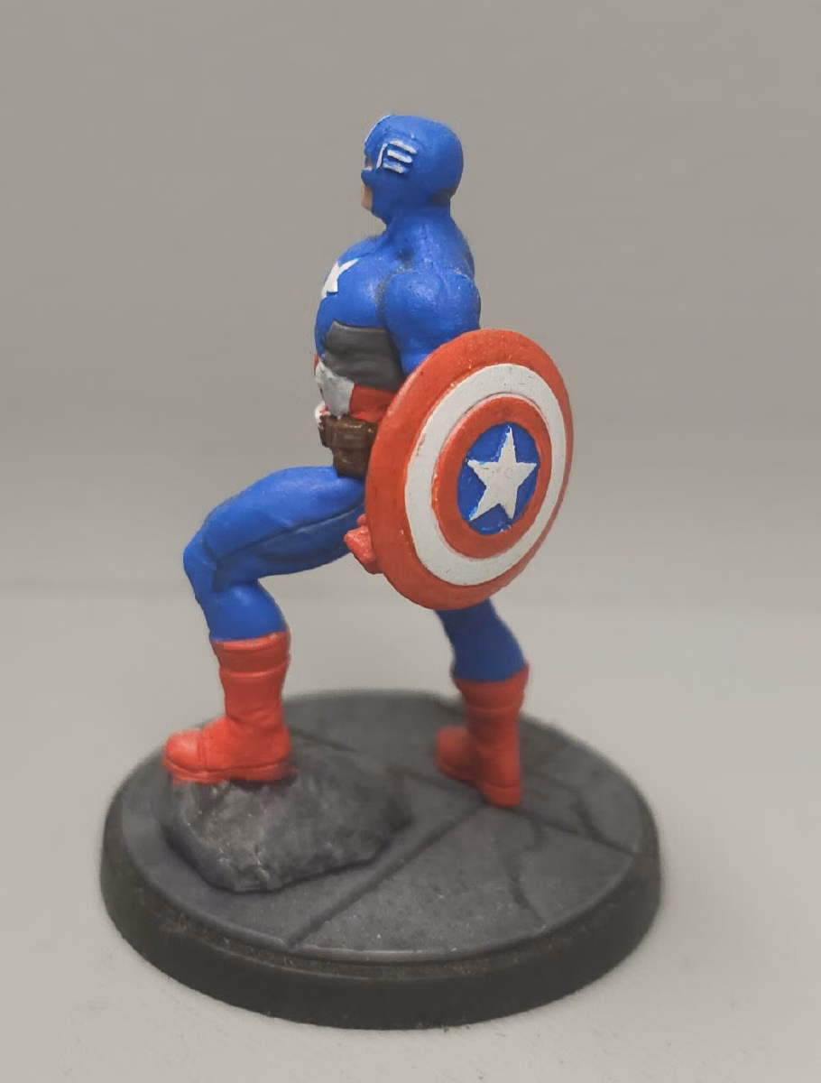 Captain America, painted
